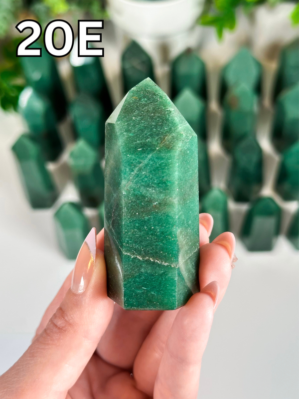 Green Aventurine Towers from Brazil • Choose Your Own! High Quality Polished Green Aventurine Towers from Brazil