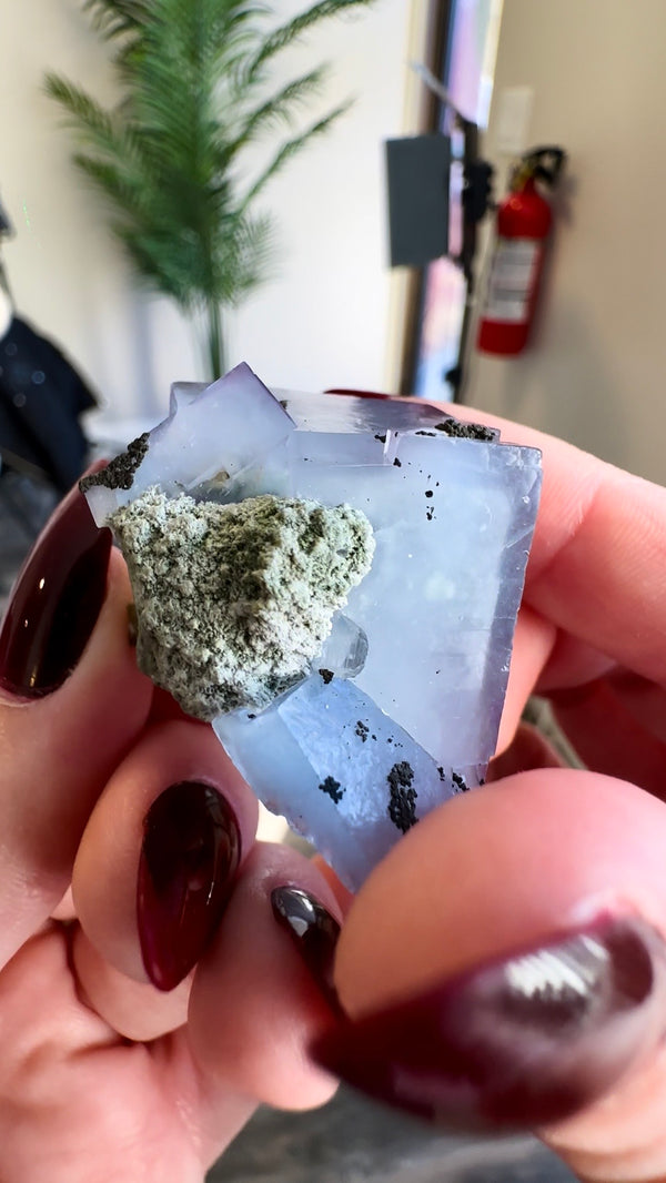 Fluorite With Quartz from Yaogangxian Mine (YGX)