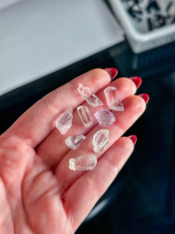 Raw Near Gem Grade Kunzite / Spodumene Specimen • Choose from 4 Different Sizes!