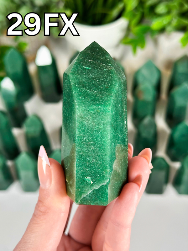 Green Aventurine Towers from Brazil • Choose Your Own! High Quality Polished Green Aventurine Towers from Brazil