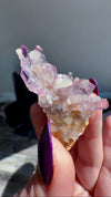 Amethyst "Flowers" with Sceptres, Reverse Sceptres & Calcite Associations on Matrix from "La Troje" Mine in Veracruz, Mexico (New Find!)