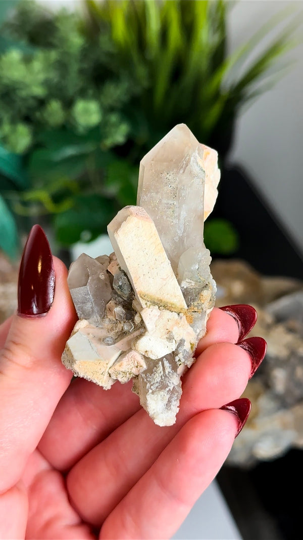 Feldspar Baveno Twins with Quartz from Italy