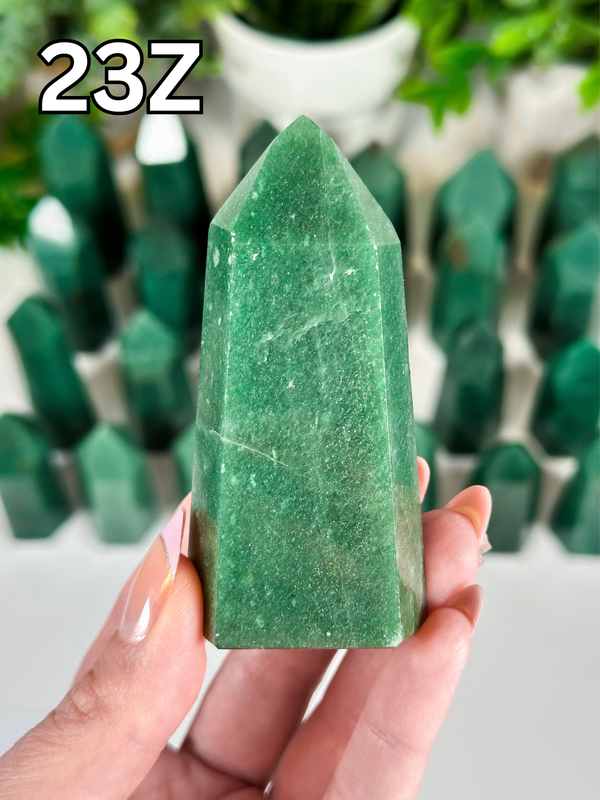 Green Aventurine Towers from Brazil • Choose Your Own! High Quality Polished Green Aventurine Towers from Brazil