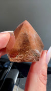 Whispy Sunset Orange & Pink Amphibole Quartz with Lodalite and Inner Child / Manifestor Crystals from Itacambira, Brazil