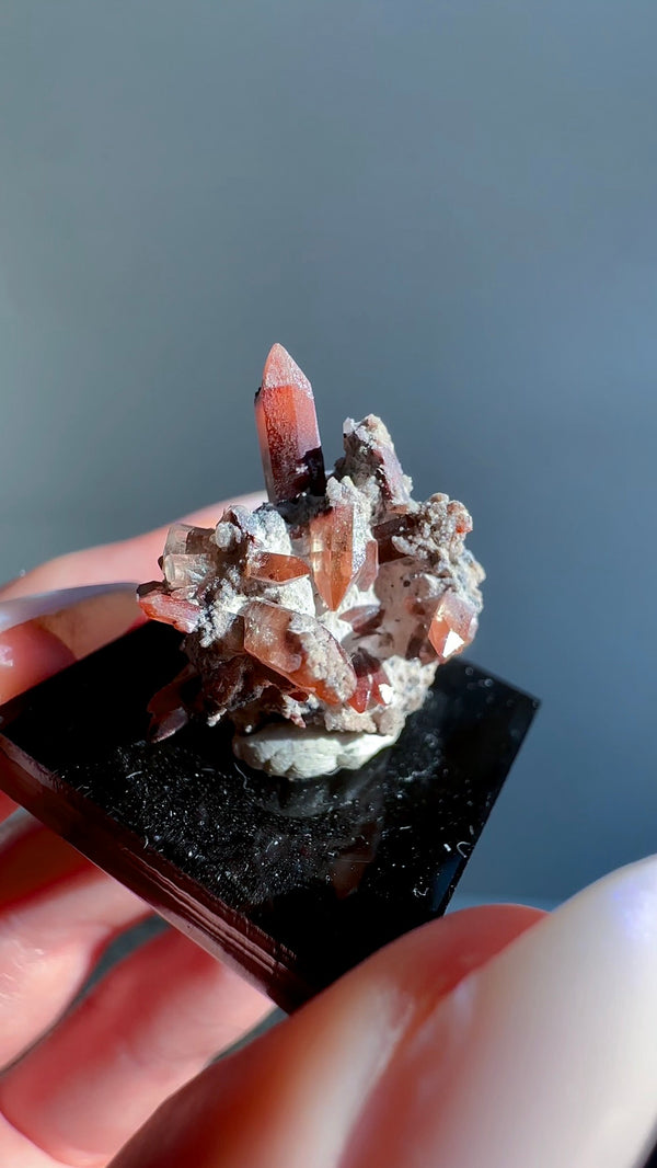 Red Topaz Specimen from Tepetate, Villa de Arriaga Municipality, San Luis Potosí, Mexico