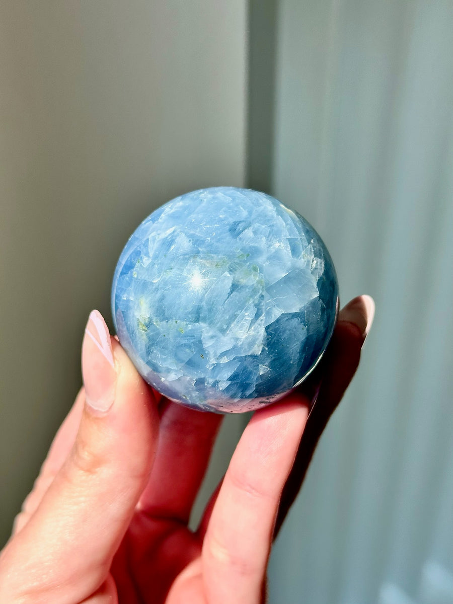 Blue Celestite Crystal Ball, Sphere store #2