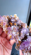 Amethyst "Flowers" with Sceptres, Reverse Sceptres & Calcite Associations on Matrix from "La Troje" Mine in Veracruz, Mexico (New Find!)