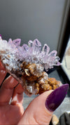 Amethyst "Flowers" with Sceptres, Reverse Sceptres & Calcite Associations on Matrix from "La Troje" Mine in Veracruz, Mexico (New Find!)