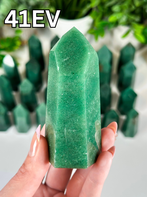 Green Aventurine Towers from Brazil • Choose Your Own! High Quality Polished Green Aventurine Towers from Brazil