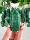 Green Aventurine Towers from Brazil • Choose Your Own! High Quality Polished Green Aventurine Towers from Brazil
