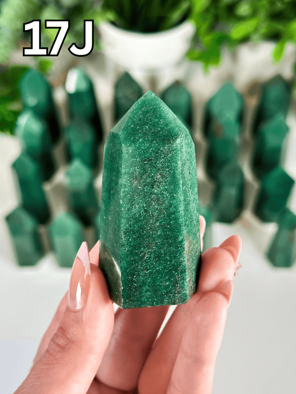 Green Aventurine Towers from Brazil • Choose Your Own! High Quality Polished Green Aventurine Towers from Brazil