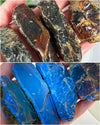Raw Sumatran Blue Amber from Indonesia • ONE Intuitively Selected UV Reactive Indonesian Amber Raw Chunk Specimen
