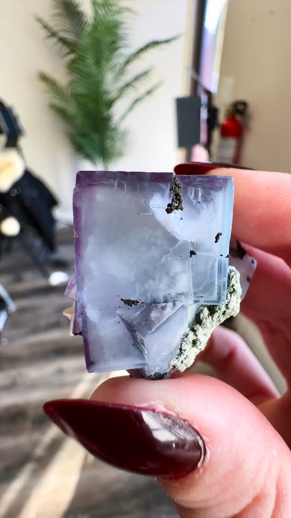 Fluorite With Quartz from Yaogangxian Mine (YGX)