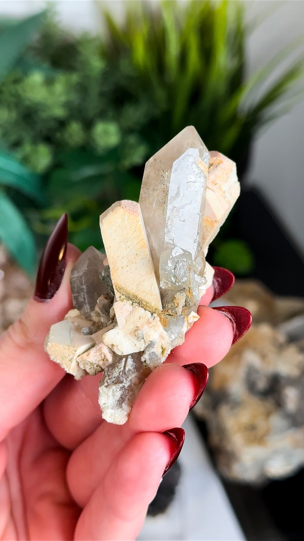 Feldspar Baveno Twins with Quartz from Italy