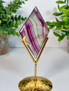 Candy Fluorite Diamond with Stand