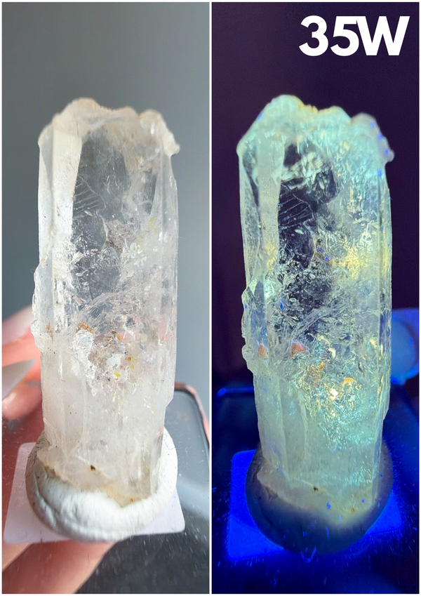 UV Reactive Petroleum-Included "Firefly" Quartz Specimens from Madagascar • Choose Your Own!