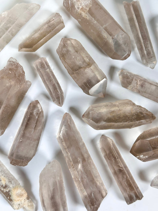Raw Smokey Quartz Points From Brazil (Choose Your Size)