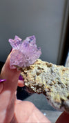 Amethyst "Flowers" with Sceptres & Reverse Sceptres on Matrix from "La Troje" Mine in Veracruz, Mexico (New Find!)