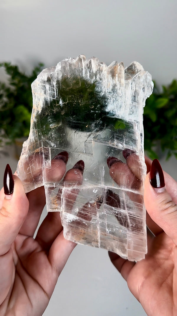 Water Clear Selenite Slab From Utah