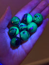 UV Reactive Volcano Agate Mini Spheres • ONE Intuitively Selected Volcano Agate Mini Sphere