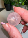 Mozambique Star Rose Quartz Sphere
