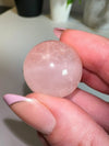 Mozambique Star Rose Quartz Sphere