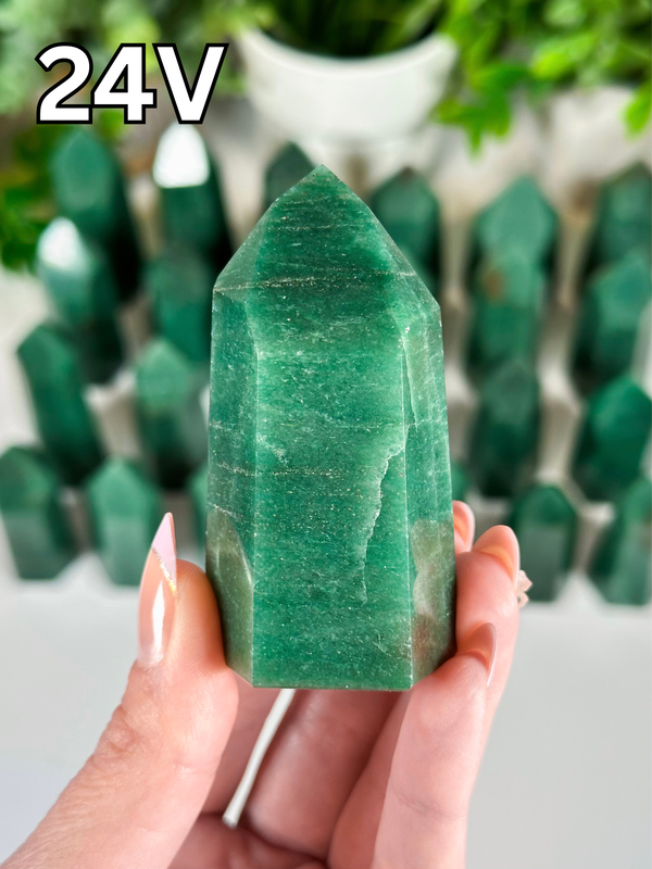 Green Aventurine Towers from Brazil • Choose Your Own! High Quality Polished Green Aventurine Towers from Brazil