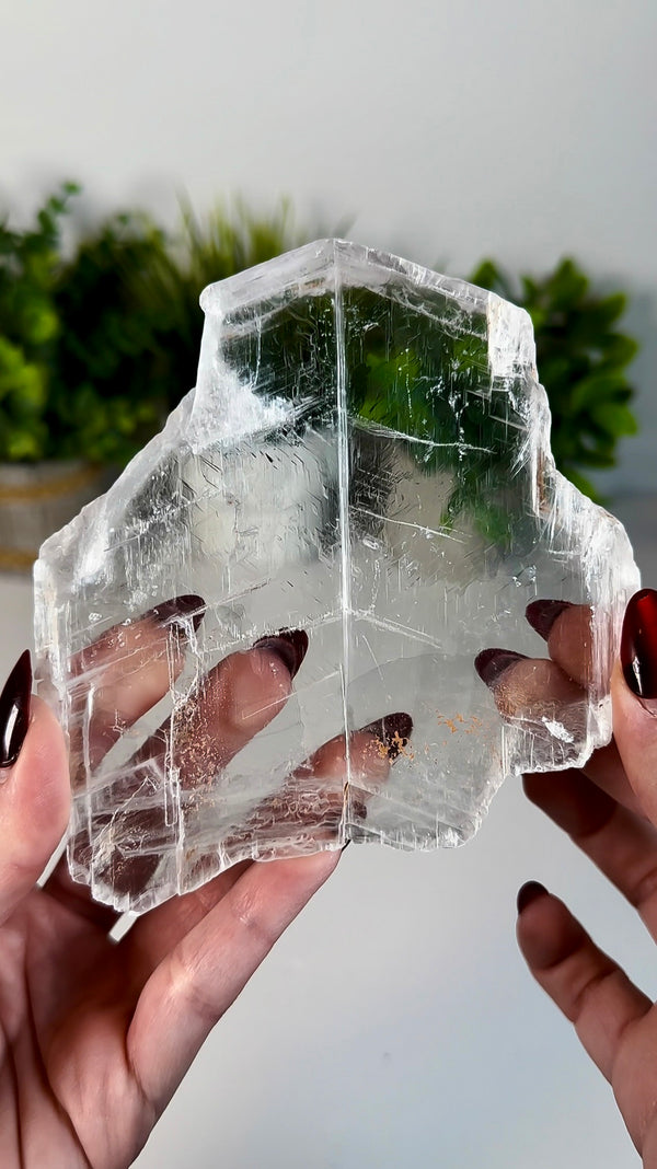 Water Clear Selenite Slab From Utah