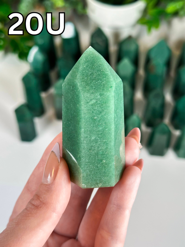 Green Aventurine Towers from Brazil • Choose Your Own! High Quality Polished Green Aventurine Towers from Brazil
