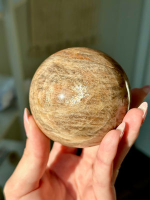 Peach Moonstone Sphere #1