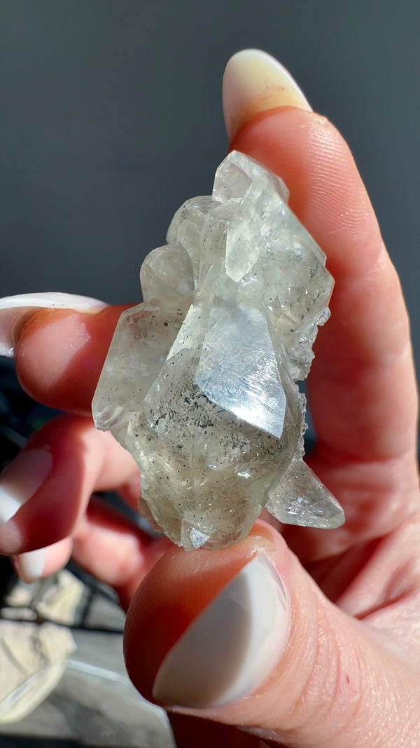 Calcite with Marcasite Inclusions from Linwood Mine, Buffalo, Scott County, Iowa, USA