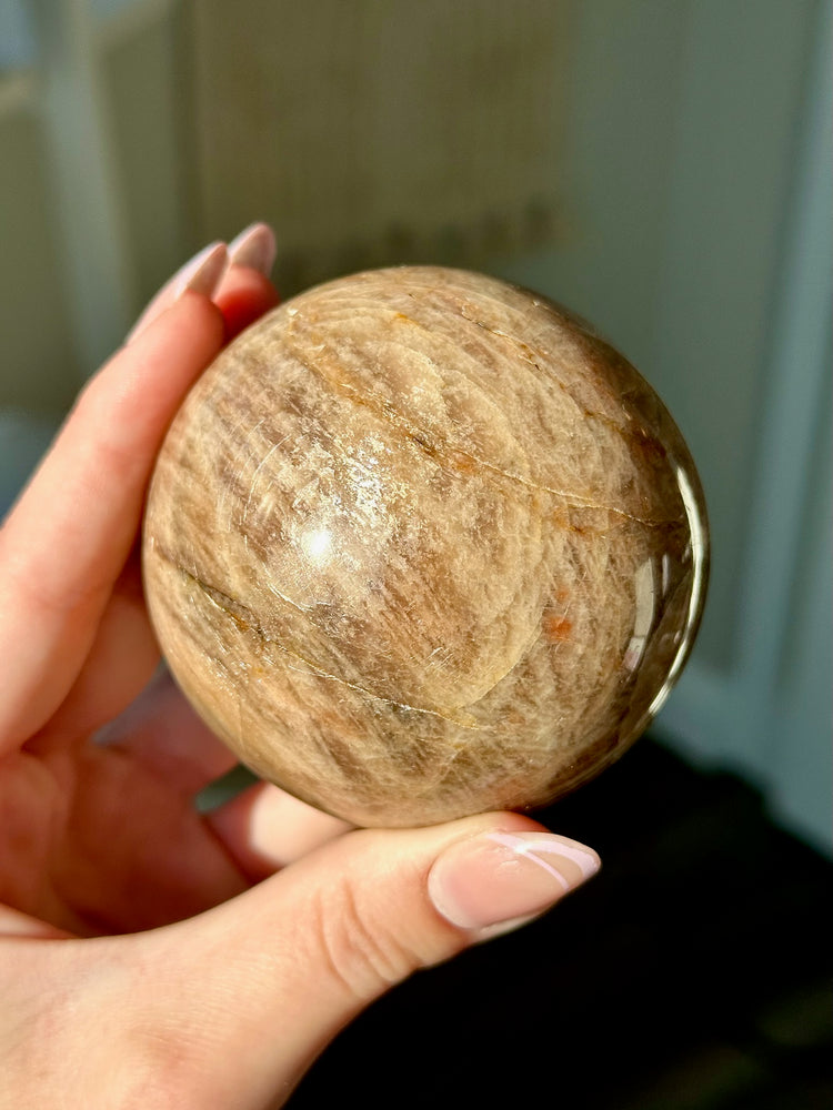 Peach Moonstone Sphere #1