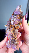 Amethyst "Flowers" with Sceptres, Reverse Sceptres & Calcite Associations on Matrix from "La Troje" Mine in Veracruz, Mexico (New Find!)