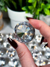 Clear Quartz Diamond Cut Faceted Gems from Brazil • Choose Between 3 Sizes!