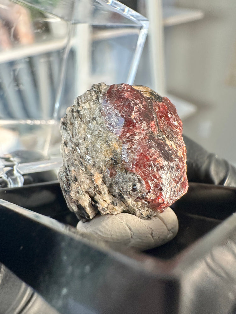 Gemmy Garnet Specimen From River Valley Mine, Ontario #6