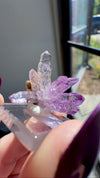 Amethyst "Flower" / "Starburst" with Sceptres, Reverse Sceptres & Calcite Associations from "La Troje" Mine in Veracruz, Mexico (New Find!)