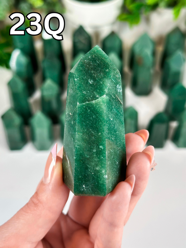 Green Aventurine Towers from Brazil • Choose Your Own! High Quality Polished Green Aventurine Towers from Brazil