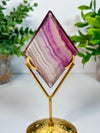 Candy Fluorite Diamond with Stand