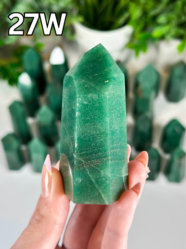 Green Aventurine Towers from Brazil • Choose Your Own! High Quality Polished Green Aventurine Towers from Brazil