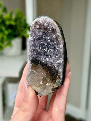 Druzy Amethyst With Calcite Free Form From Uruguay #6