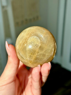 Peach Moonstone Sphere #3