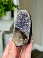 Druzy Amethyst With Calcite Free Form From Uruguay #6