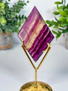 Candy Fluorite Diamond with Stand