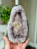 Druzy Amethyst With Calcite Free Form From Uruguay #12