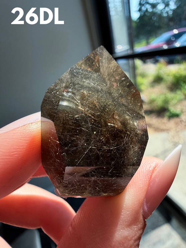 Smokey Quartz with whispy Amphibole Inclusions from Itacambira, Brazil • Choose Your Own!