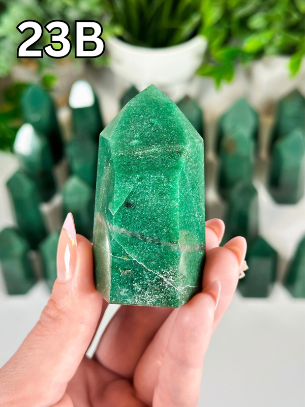 Green Aventurine Towers from Brazil • Choose Your Own! High Quality Polished Green Aventurine Towers from Brazil