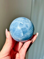 Deep Blue Calcite Sphere #4