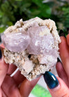 Lavender Calcite with Chalcopyrite from Daye, Hubei, China