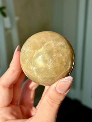 Peach Moonstone Sphere #3