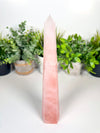 XL Rose Quartz Obelisk from Madagascar